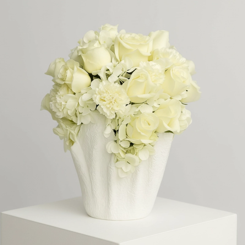 Purely White Flowers Bouquet